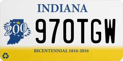 IN license plate 970TGW