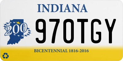 IN license plate 970TGY