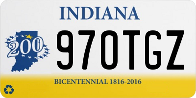 IN license plate 970TGZ