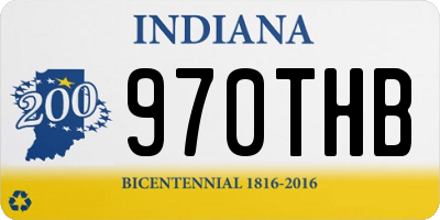 IN license plate 970THB