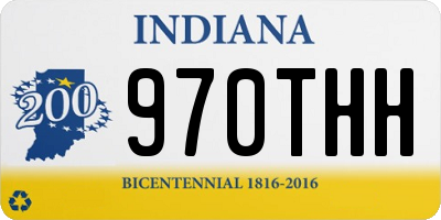 IN license plate 970THH