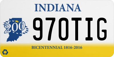 IN license plate 970TIG