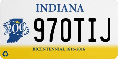 IN license plate 970TIJ