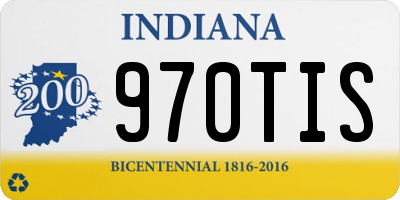 IN license plate 970TIS
