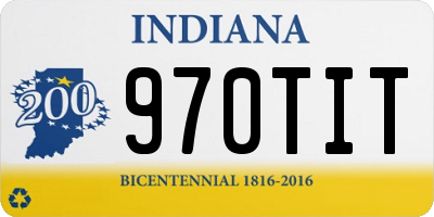 IN license plate 970TIT