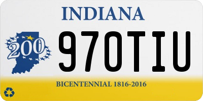 IN license plate 970TIU