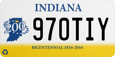 IN license plate 970TIY