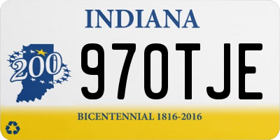 IN license plate 970TJE