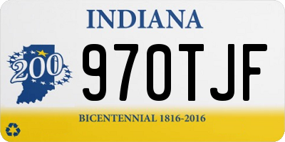 IN license plate 970TJF
