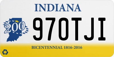 IN license plate 970TJI