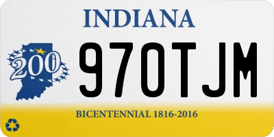 IN license plate 970TJM