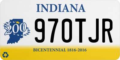 IN license plate 970TJR