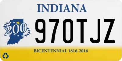 IN license plate 970TJZ