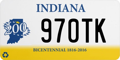 IN license plate 970TK