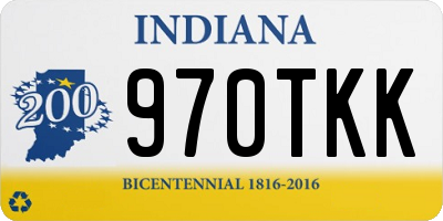 IN license plate 970TKK
