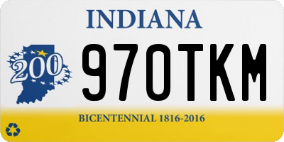 IN license plate 970TKM