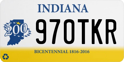 IN license plate 970TKR