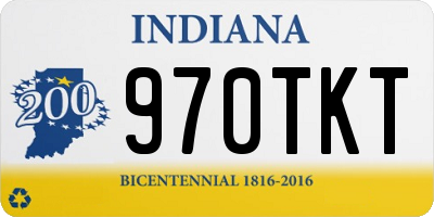 IN license plate 970TKT