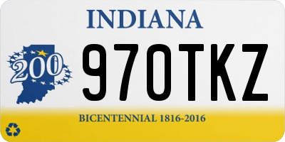 IN license plate 970TKZ