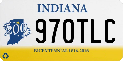 IN license plate 970TLC
