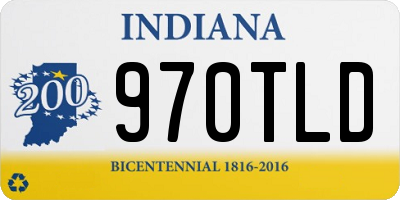 IN license plate 970TLD