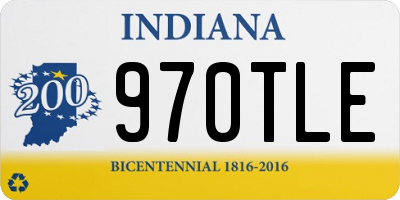 IN license plate 970TLE