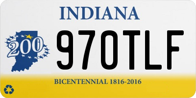 IN license plate 970TLF