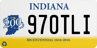 IN license plate 970TLI