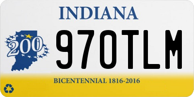 IN license plate 970TLM