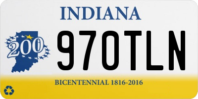 IN license plate 970TLN