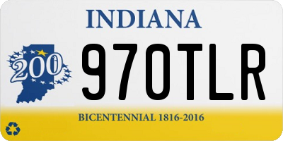 IN license plate 970TLR