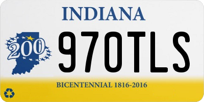 IN license plate 970TLS