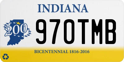 IN license plate 970TMB