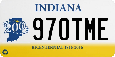 IN license plate 970TME