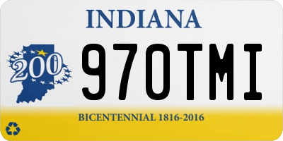 IN license plate 970TMI