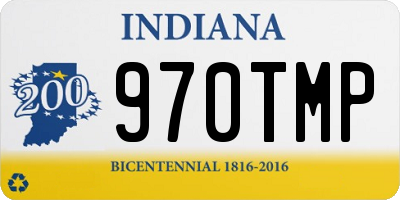 IN license plate 970TMP