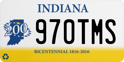 IN license plate 970TMS