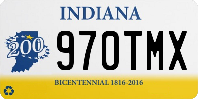 IN license plate 970TMX