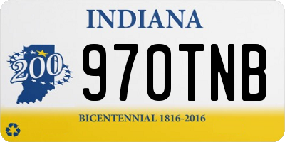 IN license plate 970TNB