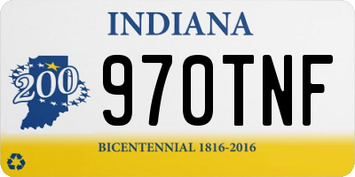 IN license plate 970TNF