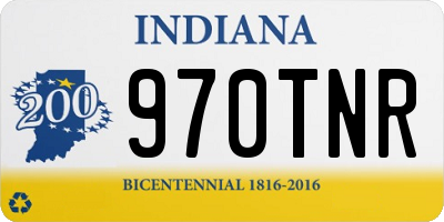 IN license plate 970TNR