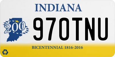 IN license plate 970TNU