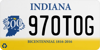 IN license plate 970TOG
