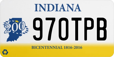 IN license plate 970TPB