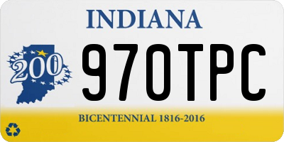 IN license plate 970TPC