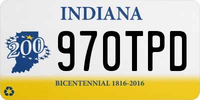 IN license plate 970TPD