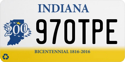 IN license plate 970TPE