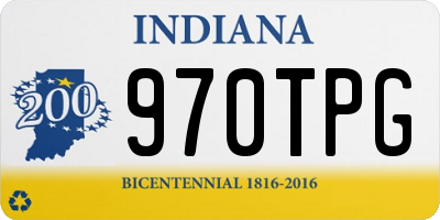 IN license plate 970TPG