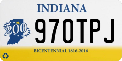 IN license plate 970TPJ
