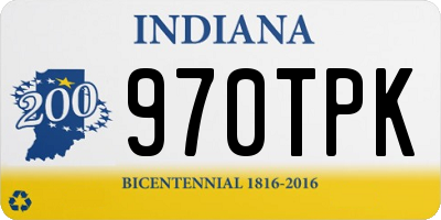 IN license plate 970TPK